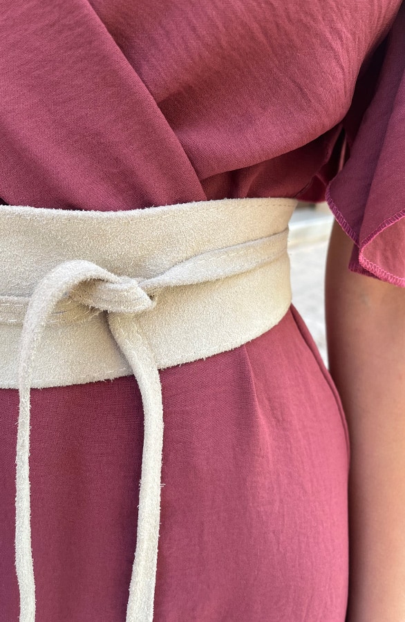 Suede Wikkelriem Light Beige – alle accessoires, foto 8