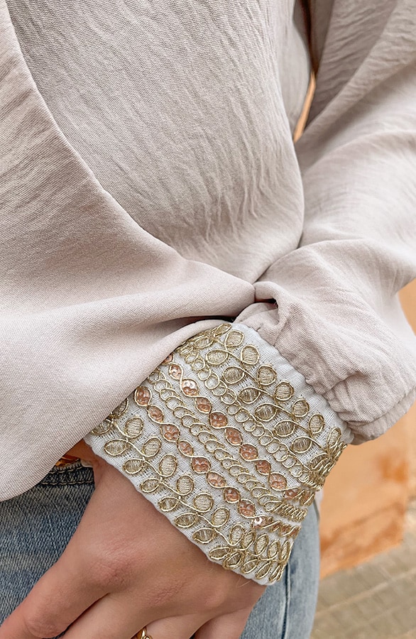 Marant Blouse Beige Gold – shoparchief, foto 5
