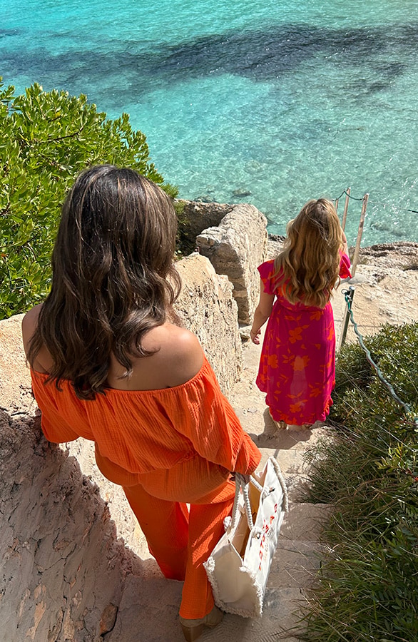Flower Jurk Midi Roze Oranje – shoparchief, foto 11