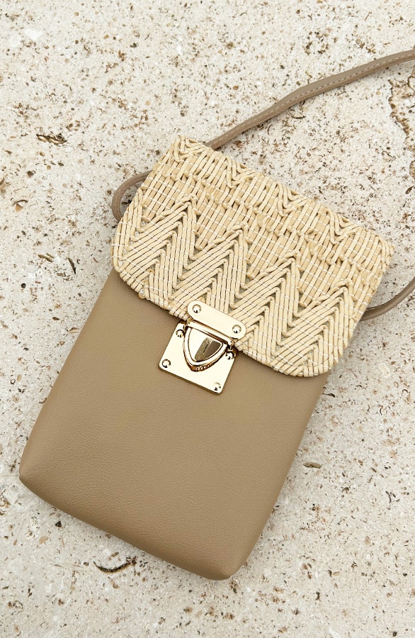 Mini Clutch Taupe – shoparchief