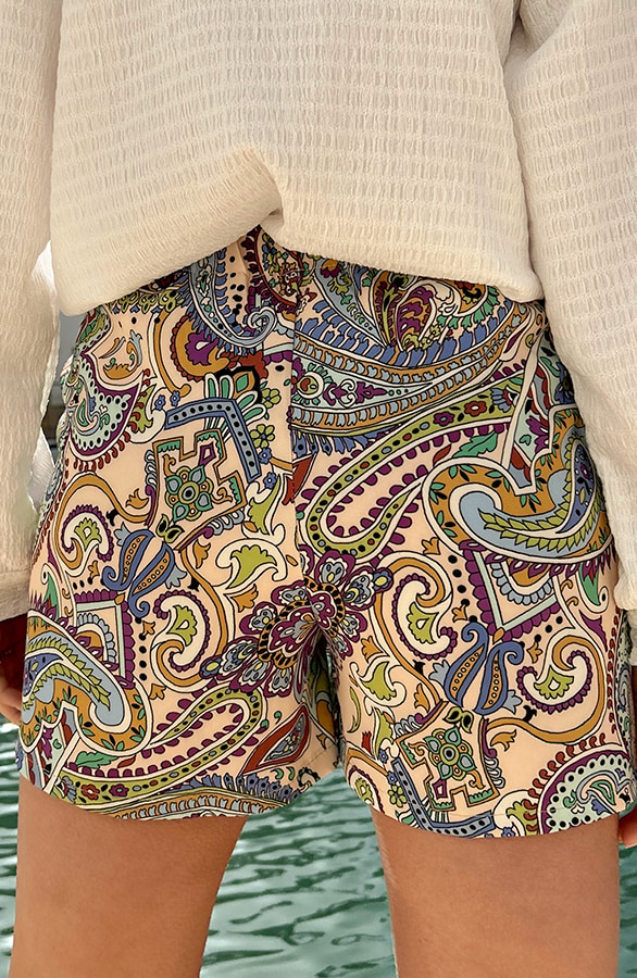 Paisley Overslag Skort – shoparchief, foto 3