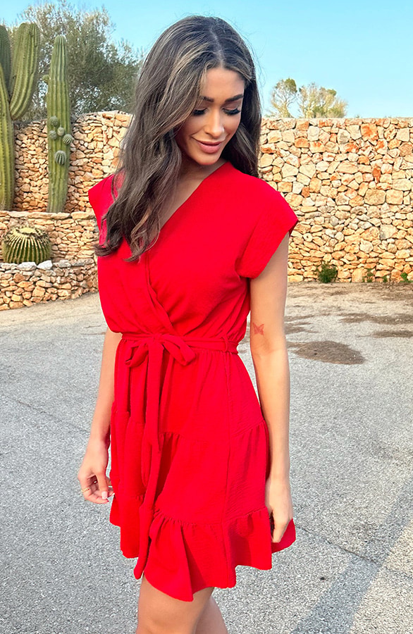 Sienna Jurk Rood – shoparchief, foto 10