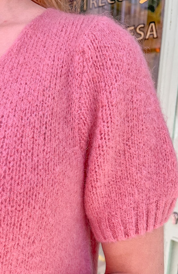 Gebreide Top V-hals Dust Roze – shoparchief, foto 7