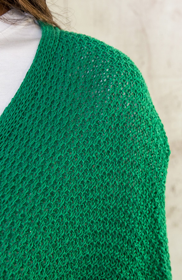 Gehaakt Vest Basic Bright Green – shoparchief, foto 5