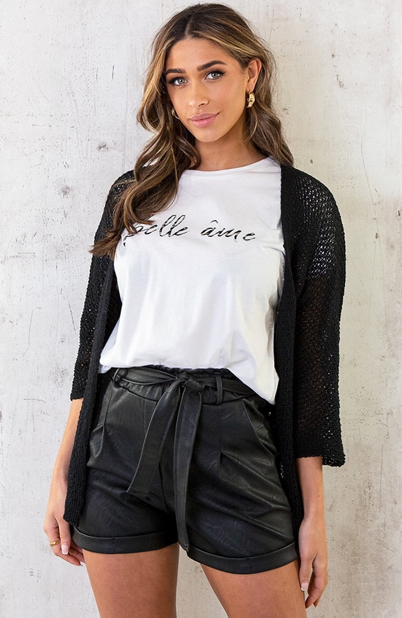 Gehaakt Vest Basic Zwart – shoparchief, foto 9