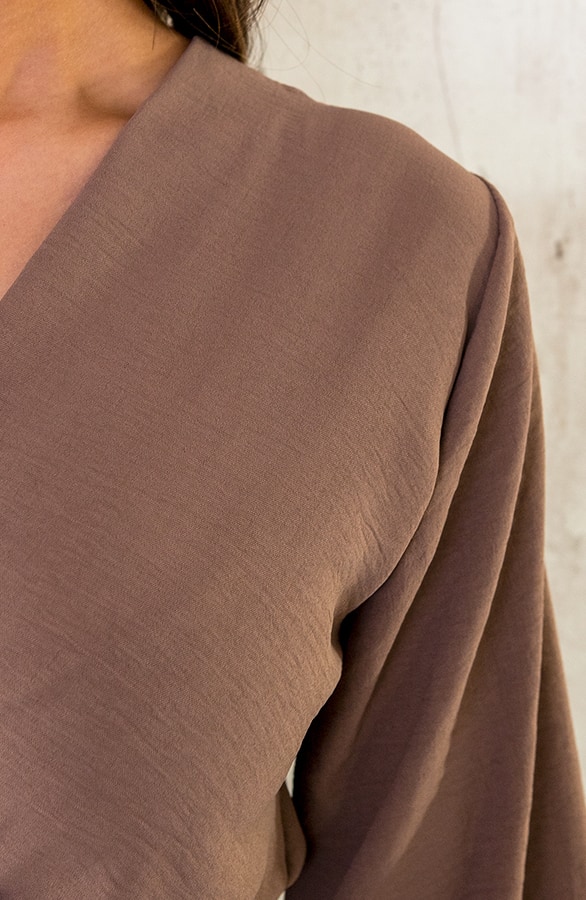 Londen Jurk Taupe – shoparchief, foto 7