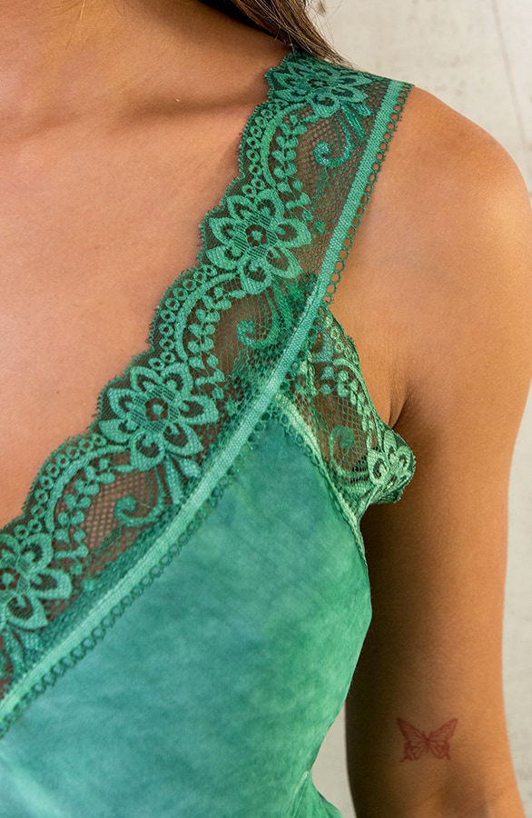 Luxury Kanten Top Bright Green – shoparchief, foto 6