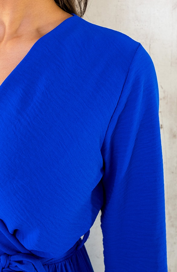Maxi Jurk Split Kobalt – shoparchief, foto 5
