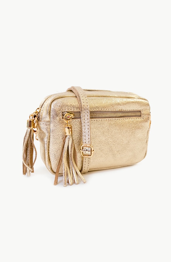 Metallic Tas Leer Goud – shoparchief