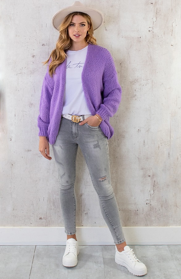 Oversized Knitted Vest Lila – shoparchief, foto 11