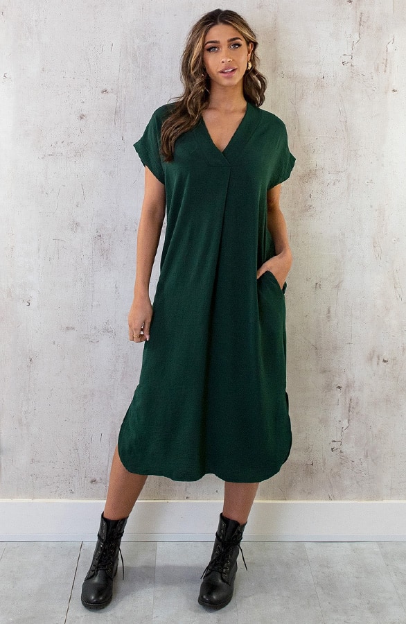 Palermo Pocket Jurk Smaragd – shoparchief, foto 7