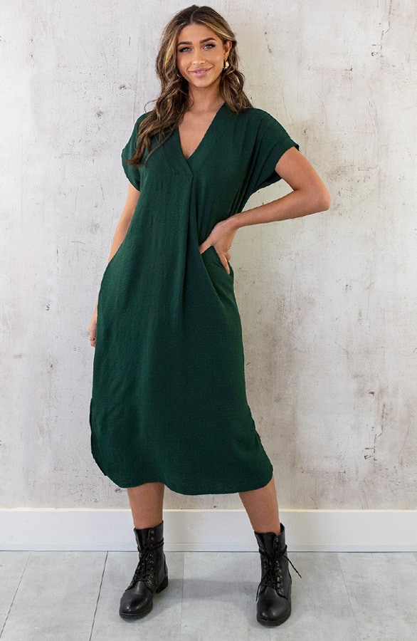 Palermo Pocket Jurk Smaragd – shoparchief, foto 8