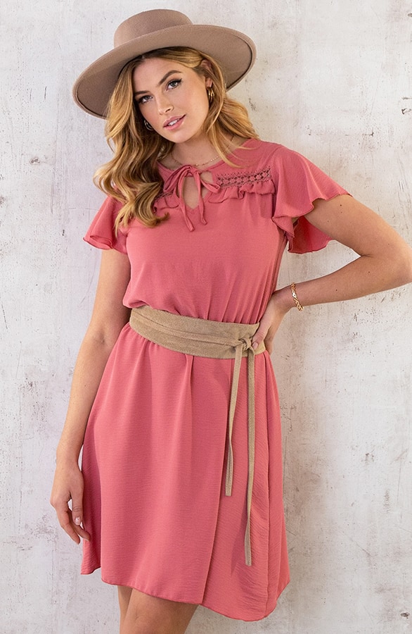 Puglia Dress Dust Roze – shoparchief, foto 8