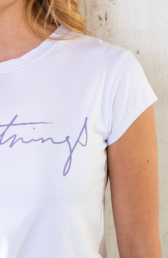 Simple Things Top Wit Lila – shoparchief, foto 6