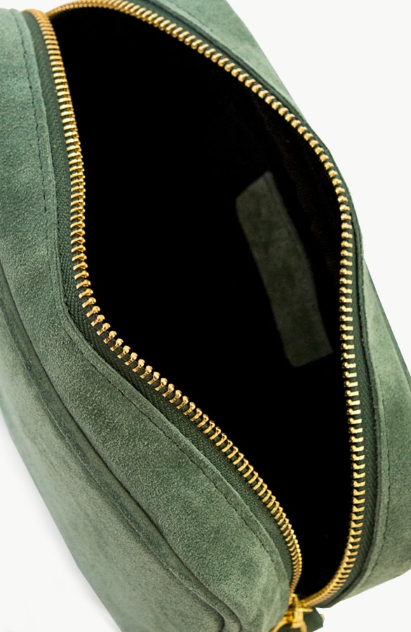 Suede Tas Met Rits Mint – shoparchief, foto 3