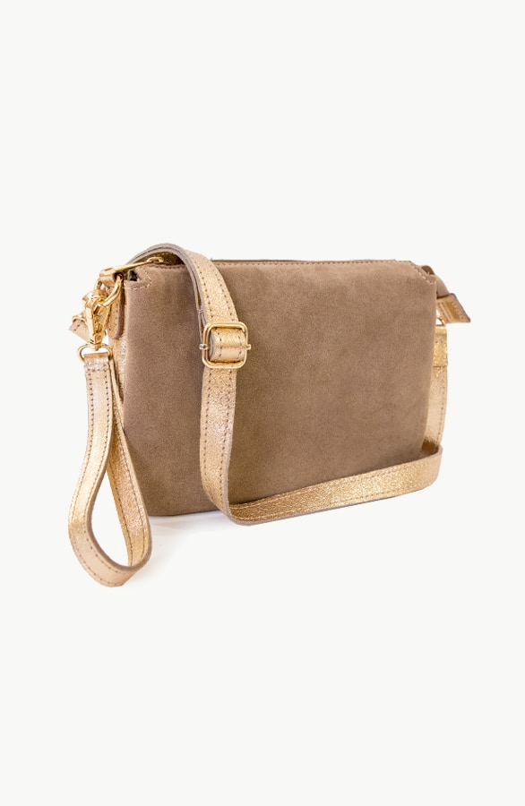 Tas Klein Taupe Goud – shoparchief