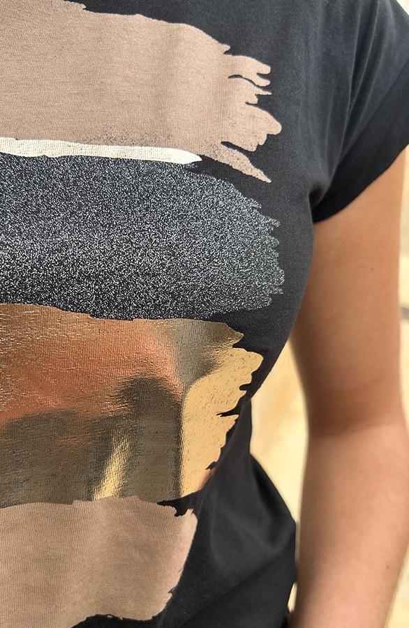 Top Metallic Zwart – tops, foto 6