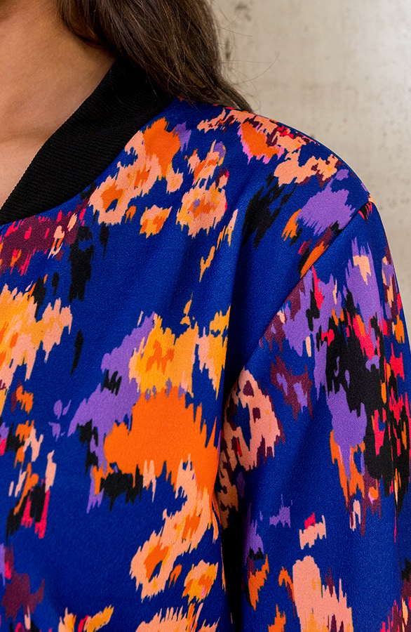 Bomberjacke Multicolor Kobalt, Shoparchiv, Foto 5