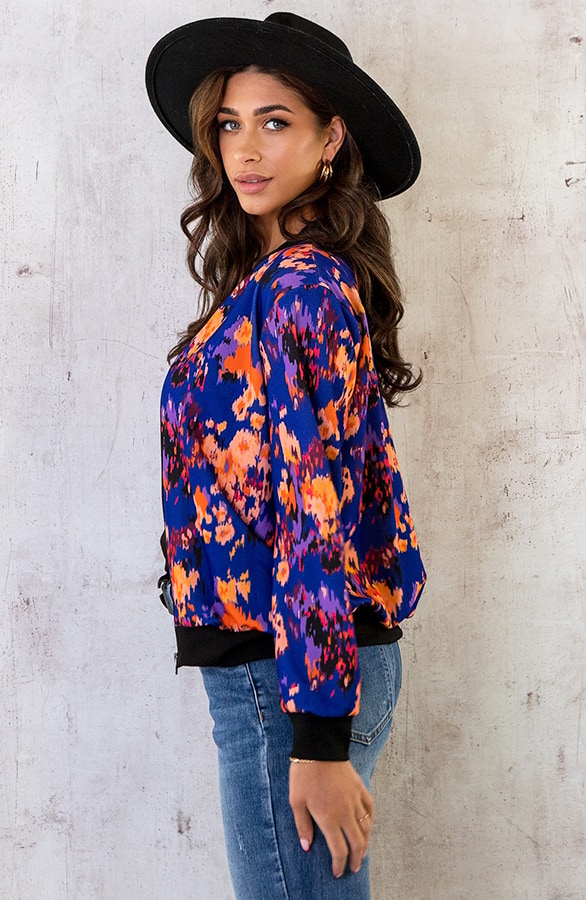 Bomberjacke Multicolor Kobalt, Shoparchiv, Foto 3
