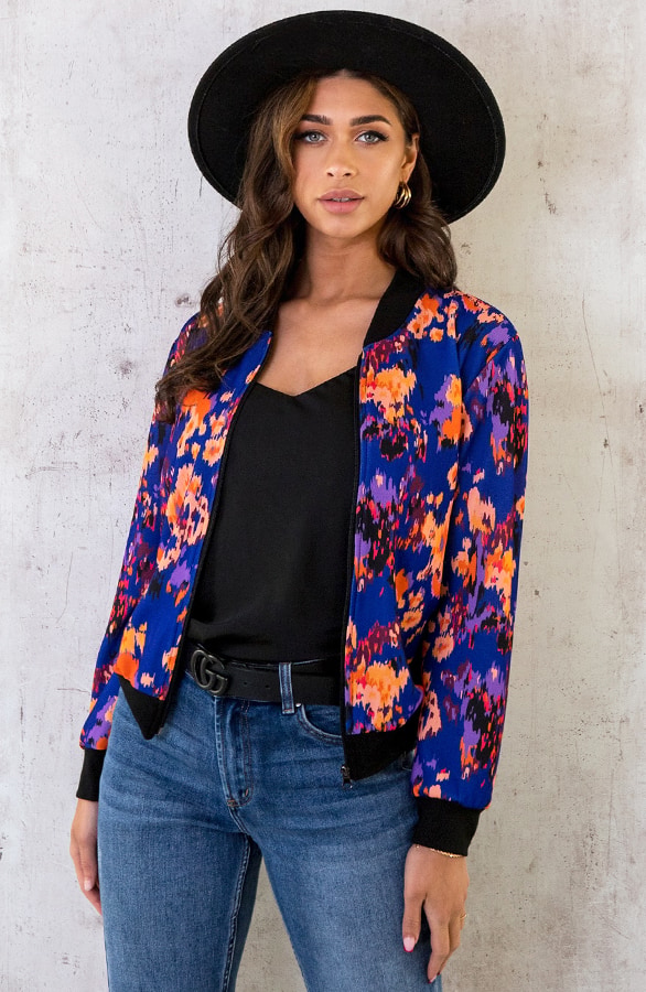 Bomberjacke Multicolor Kobalt, Shoparchiv
