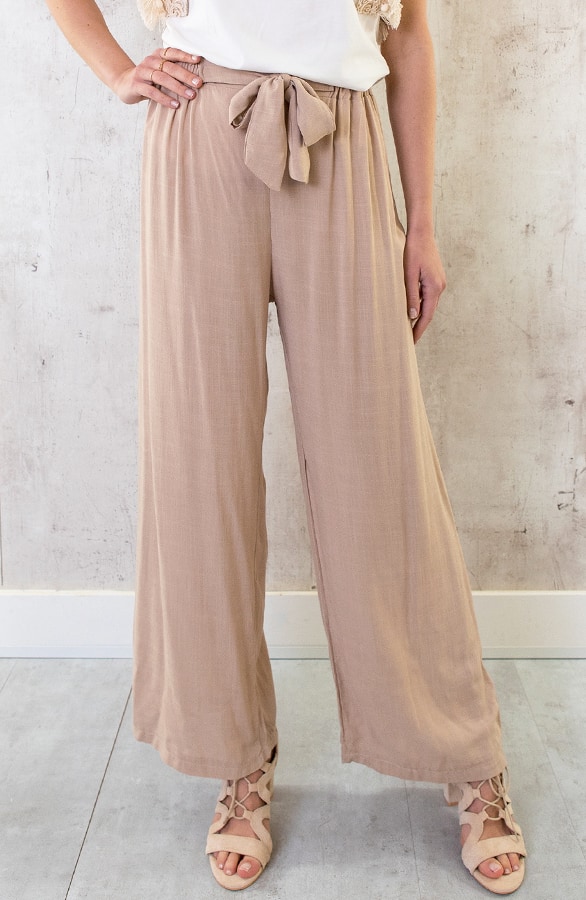 Linnen Broek Beige – shoparchief, foto 7