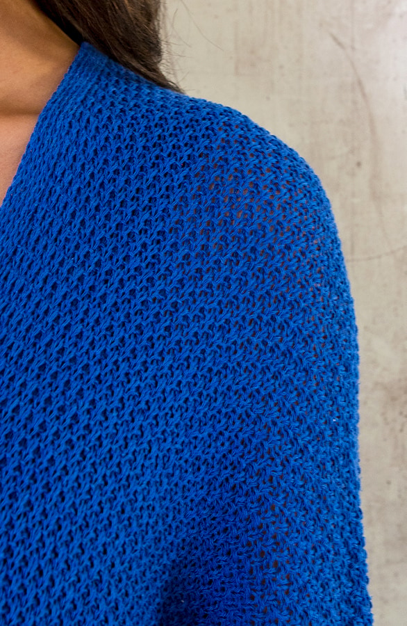 Gehaakt Vest Basic Kobalt – shoparchief, foto 7