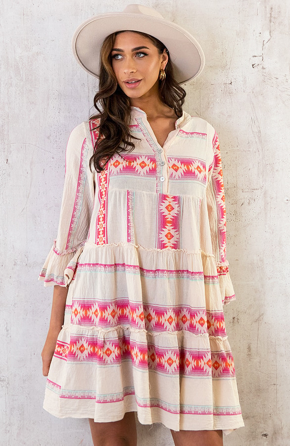 Kelim Tuniek Print Fuchsia – shoparchief, foto 7