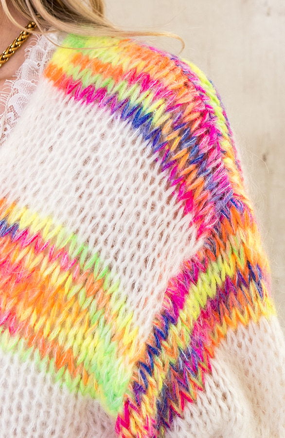 Multicolor Cardigan Mit Kurzem Arm, Shoparchiv, Foto 6