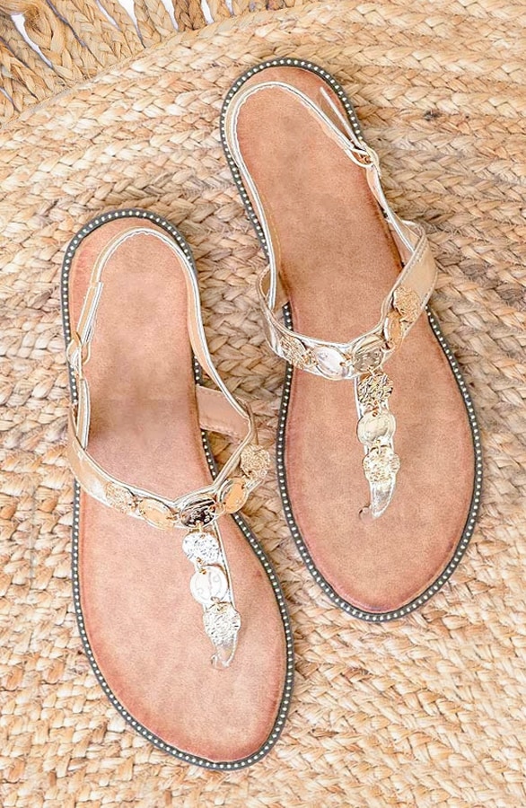 Muntjes Sandalen Goud – shoparchief