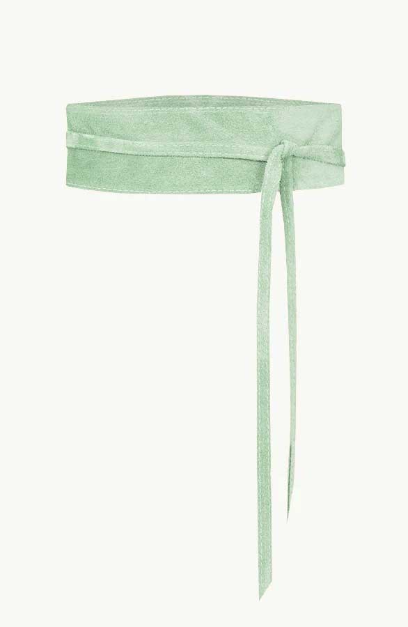 Suede Wikkelriem Dust Mint – shoparchief