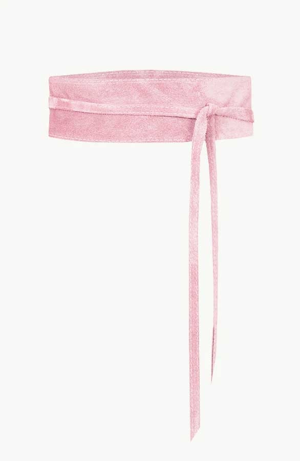 Suede Wikkelriem Dust Pink – shoparchief