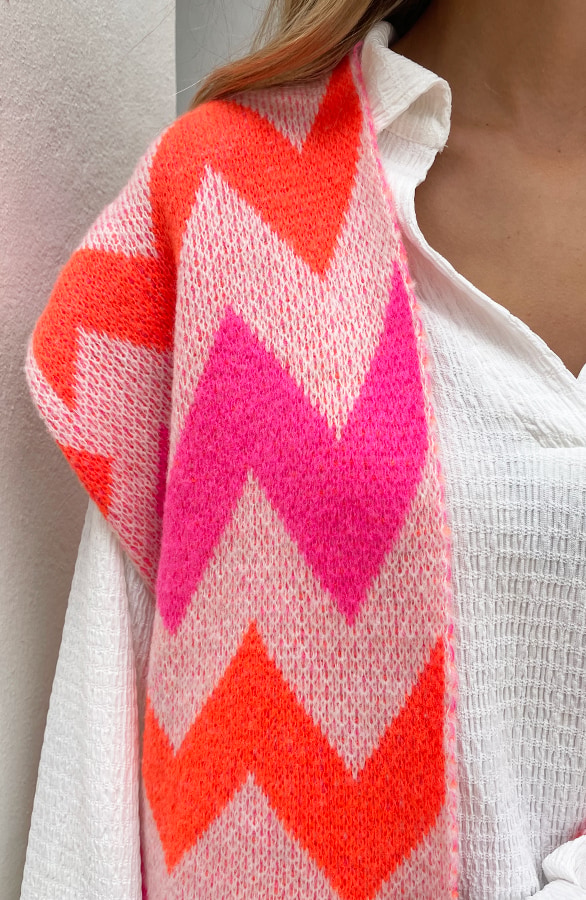 Aztec Gilet Neon Pink – shoparchief, foto 5