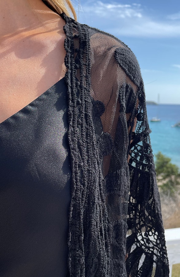 Kanten Kimono Boho Zwart – shoparchief, foto 7