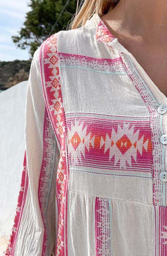 Kelim Tuniek Print Fuchsia – shoparchief, foto 5