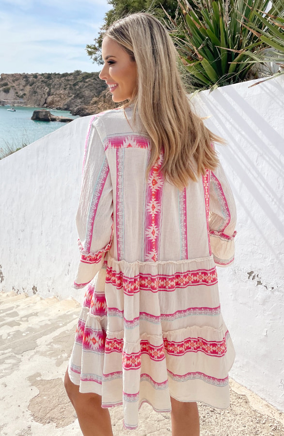 Kelim Tuniek Print Fuchsia – shoparchief, foto 4