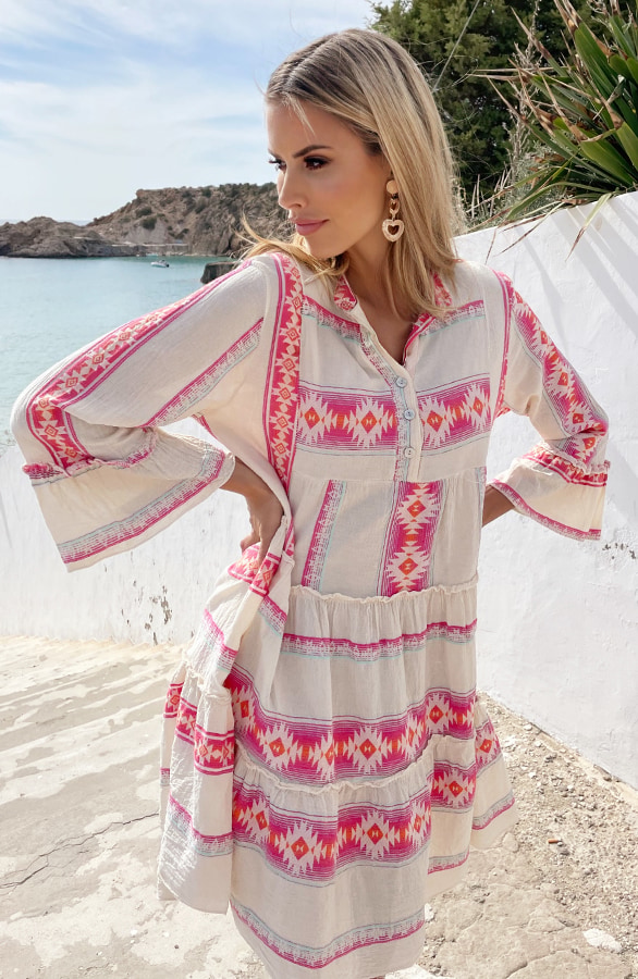 Kelim Tuniek Print Fuchsia – shoparchief, foto 2