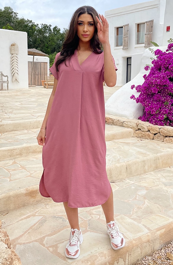 Palermo Pocket Jurk Dust Roze – shoparchief, foto 4