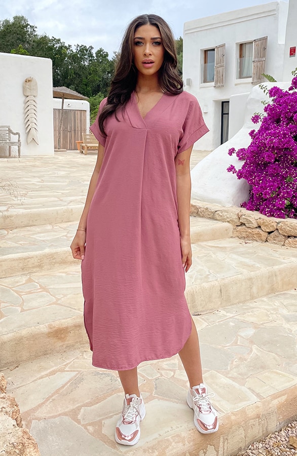 Palermo Pocket Jurk Dust Roze – shoparchief, foto 3