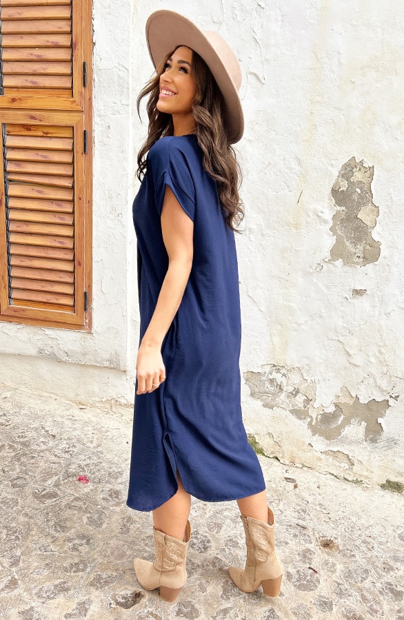 Palermo Pocket Jurk Marine – shoparchief, foto 7