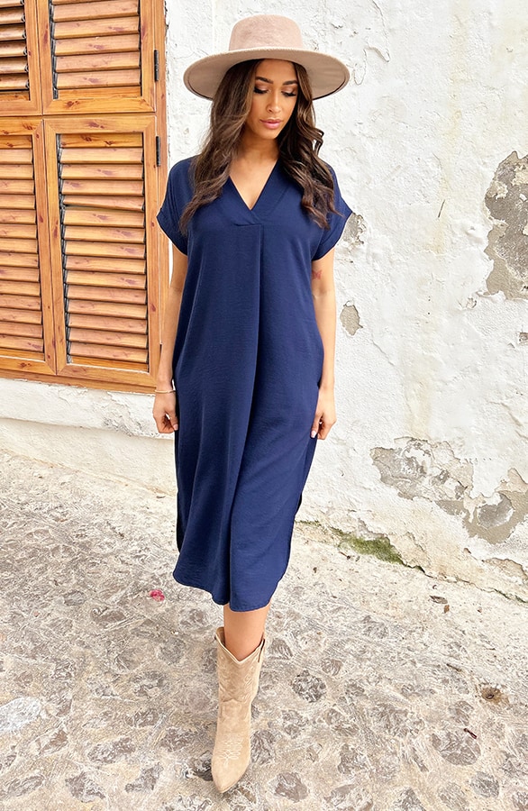 Palermo Pocket Jurk Marine – shoparchief, foto 4