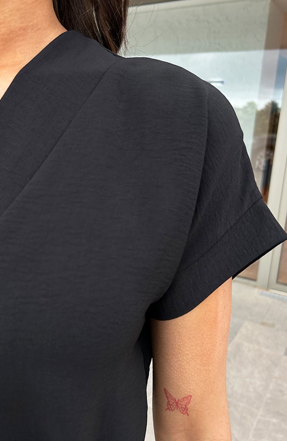 Palermo Pocket Jurk Zwart – shoparchief, foto 7