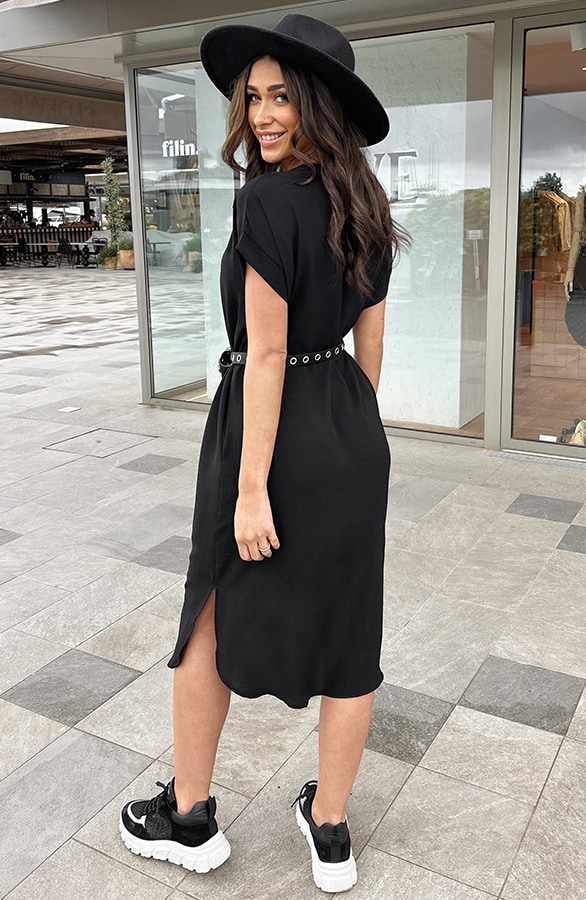 Palermo Pocket Jurk Zwart – shoparchief, foto 6