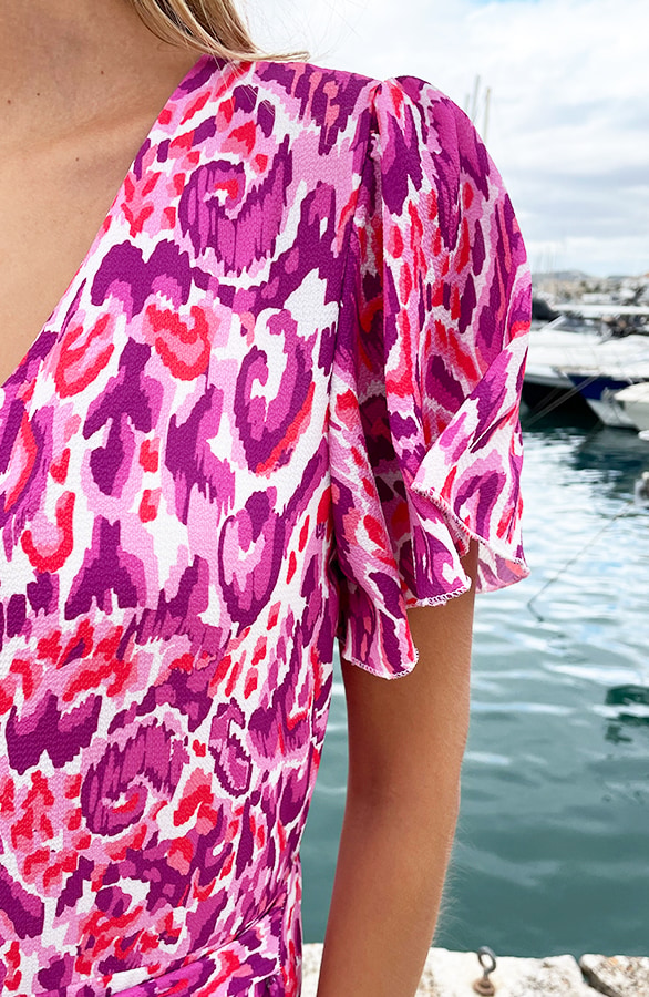 Playsuit Colorful Print Roze – shoparchief, foto 5