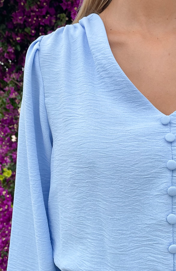 Romantic Lace Dress Baby Blue – shoparchief, foto 7