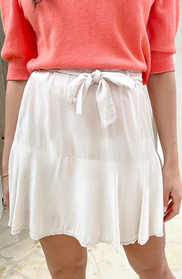 Skort Met Strik Light Beige – shoparchief