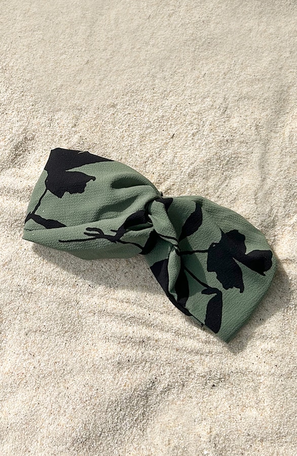 Haarband Print Army Zwart – shoparchief