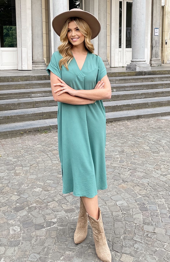 Palermo Pocket Jurk Mint – shoparchief, foto 5