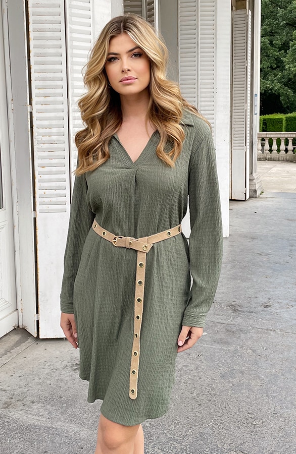 Smocked Blouse Dress Army – shoparchief