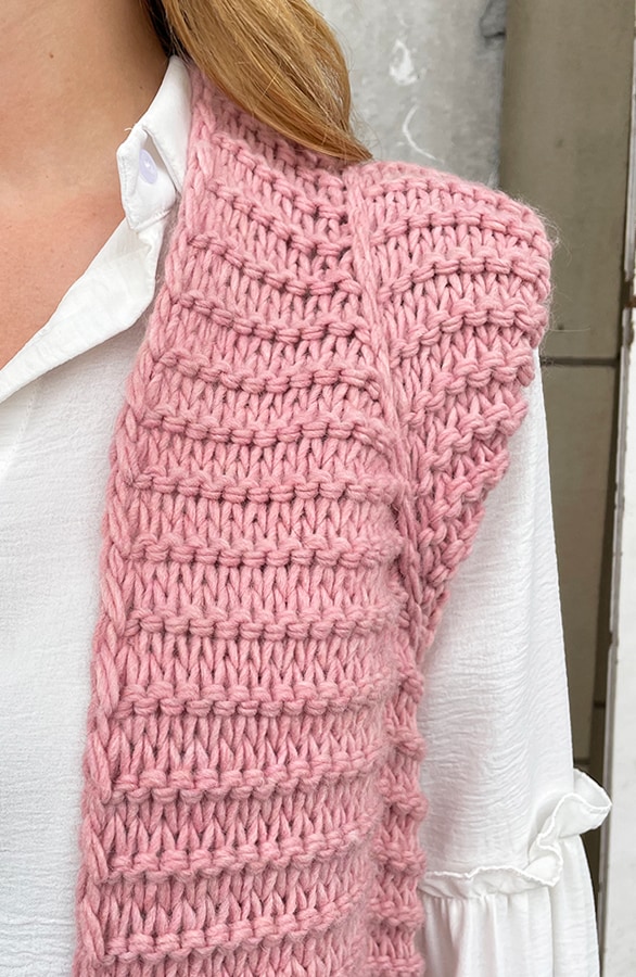 Gebreid Gilet Dust Roze – shoparchief, foto 7