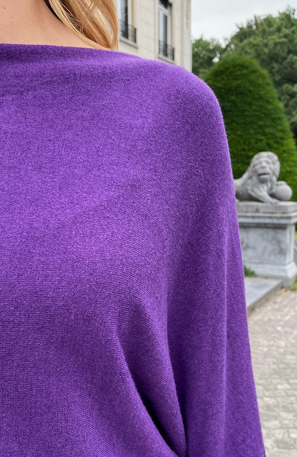 Oversized Soft Trui Donkerpaars – shoparchief, foto 5
